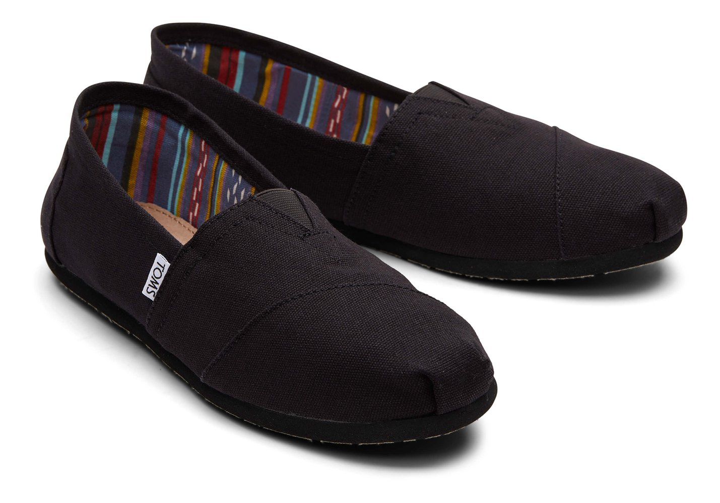 Toms Alpargata Canvas Espadrille Black - Mens - 07184-VAJK